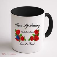 Rose Apothecary Handcrafted With Care One Of A Kind Coffee Mug thumb 1
