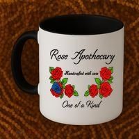 Rose Apothecary Handcrafted With Care One Of A Kind Coffee Mug thumb 2