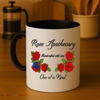 Rose Apothecary Handcrafted With Care One Of A Kind Coffee Mug thumb 4
