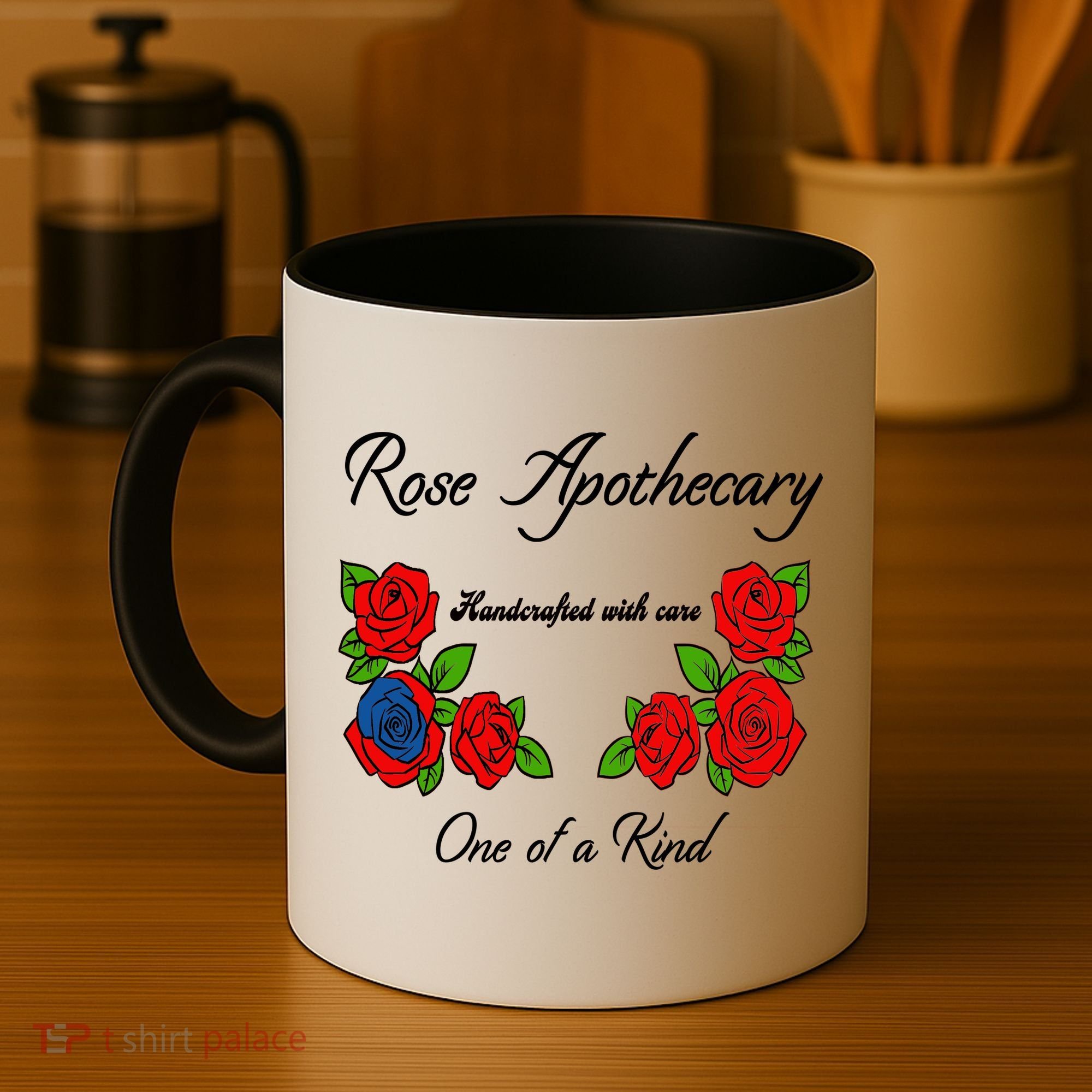 Rose Apothecary Handcrafted With Care One Of A Kind Coffee Mug
