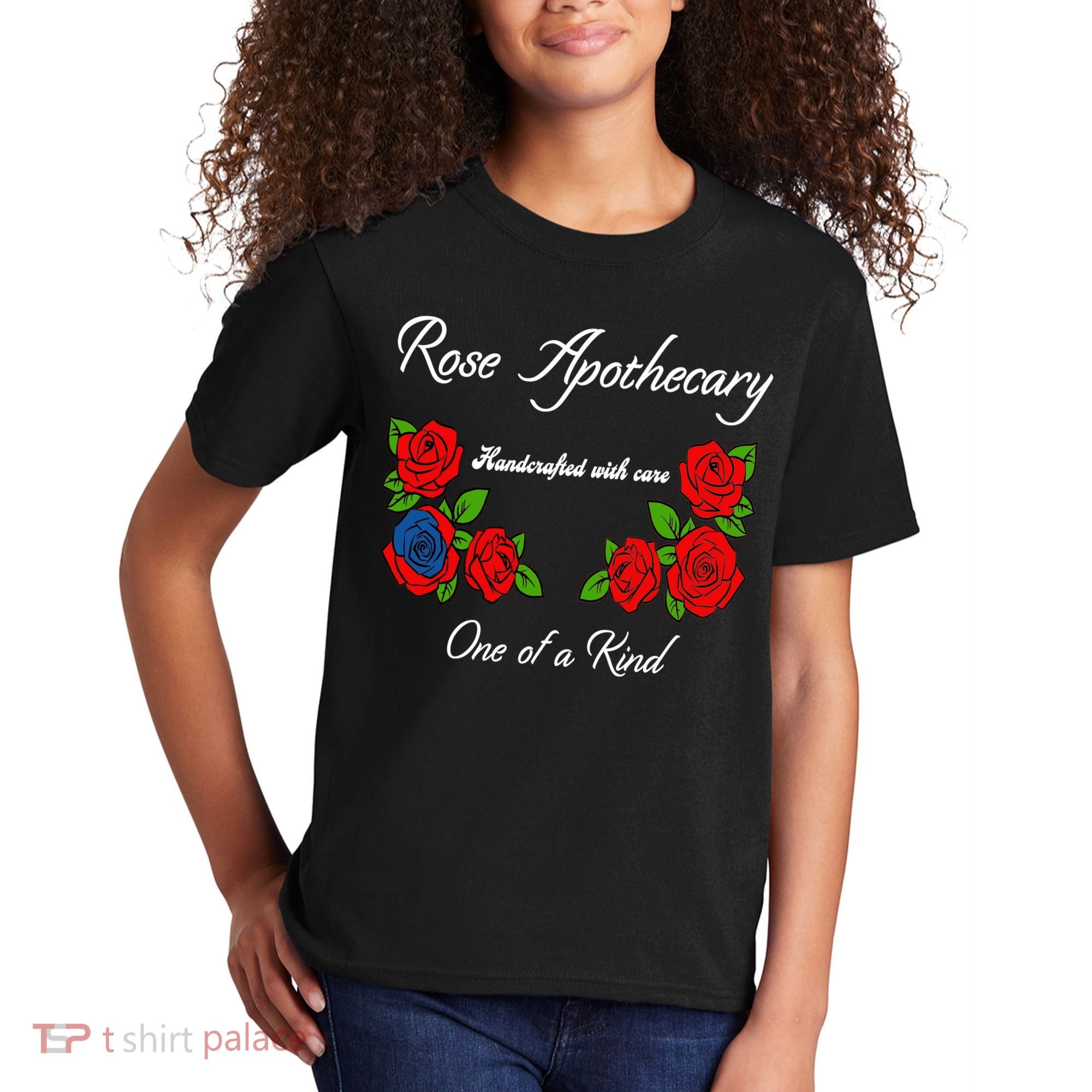 Rose Apothecary Handcrafted With Care One Of A Kind Kids T-Shirt