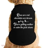 Rose Are Red Chocolates Are Brown Doggie Tank thumb 0
