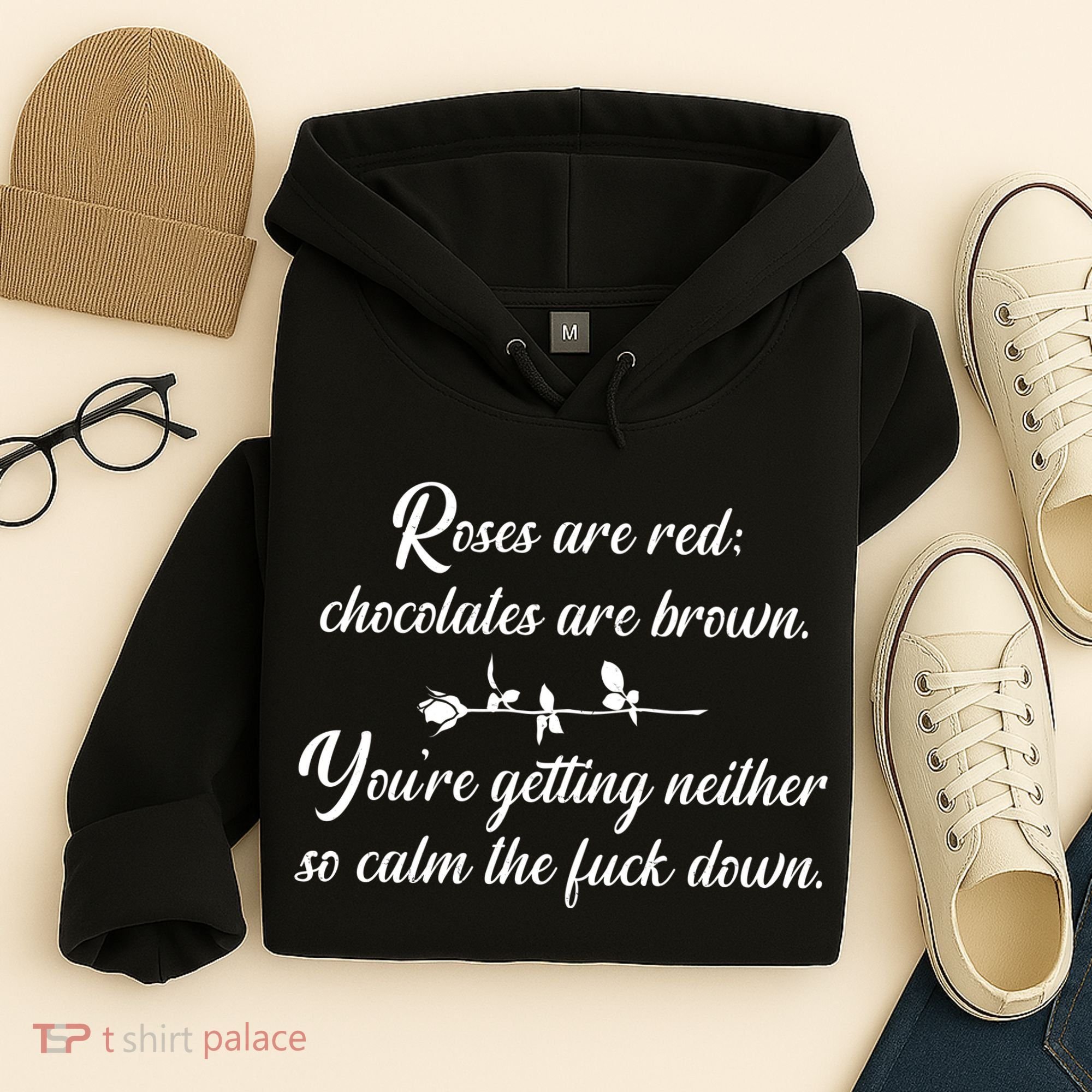 Rose Are Red Chocolates Are Brown Hoodie