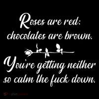 Rose Are Red Chocolates Are Brown Button thumb 1