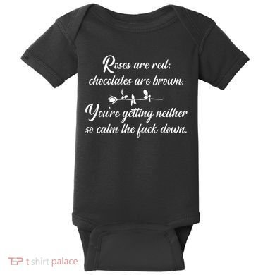 Rose Are Red Chocolates Are Brown Baby Bodysuit