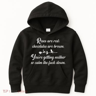 Rose Are Red Chocolates Are Brown Kids Hoodie