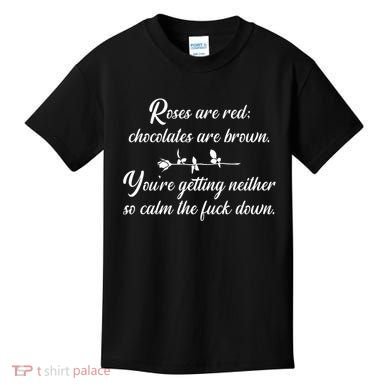 Rose Are Red Chocolates Are Brown Kids T-Shirt