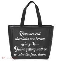 Rose Are Red Chocolates Are Brown Tote Bag thumb 0