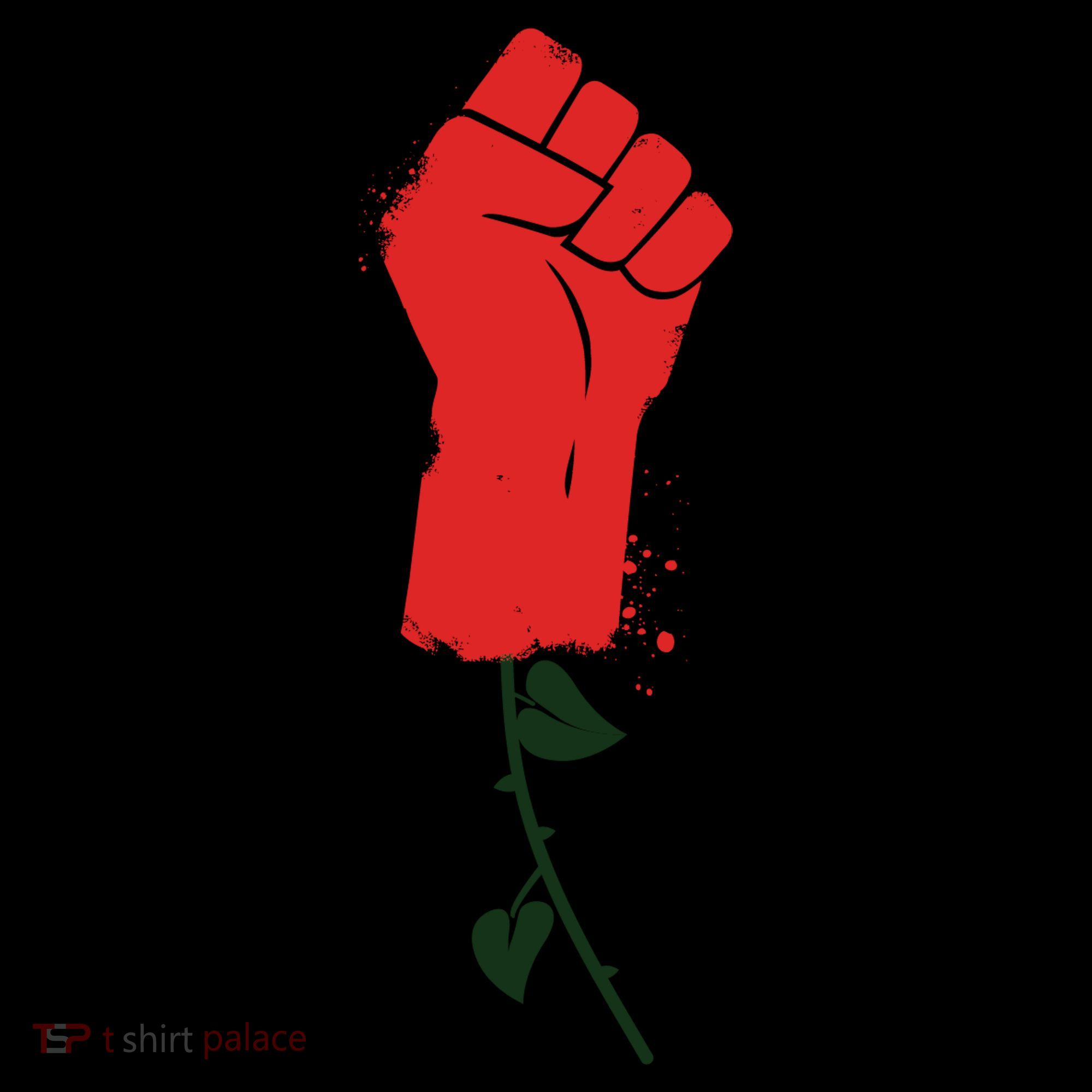 Rose Fist Women's Rights Coaster