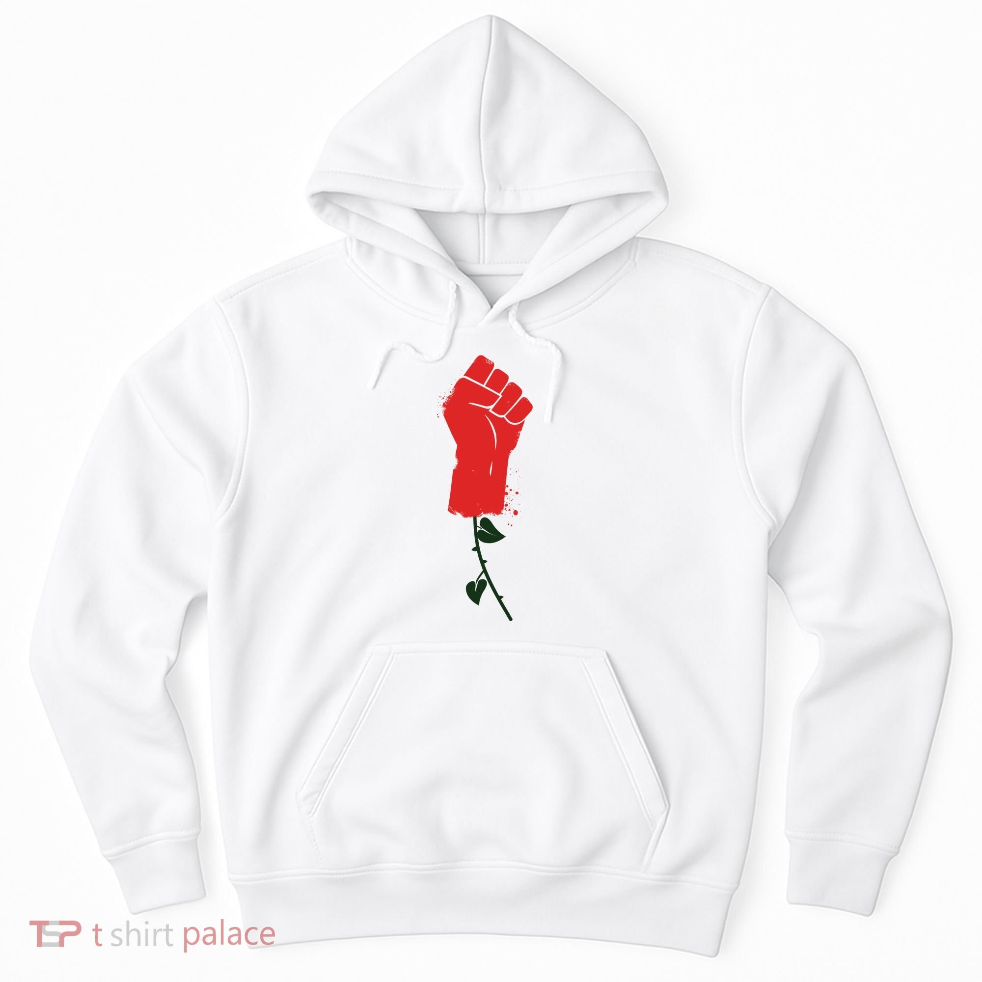 Rose Fist Women's Rights Hoodie