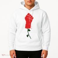 Rose Fist Women's Rights Hoodie thumb 2