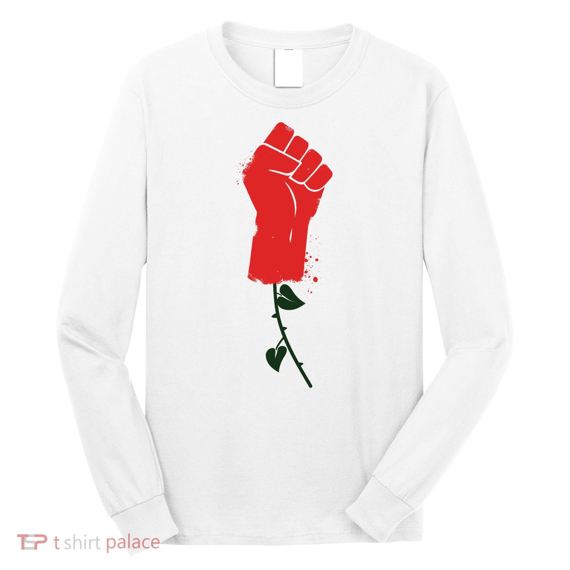 Rose Fist Women's Rights Long Sleeve Shirt