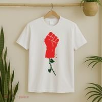 Rose Fist Women's Rights T-Shirt thumb 2