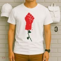 Rose Fist Women's Rights T-Shirt thumb 6