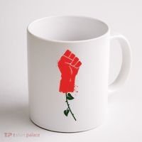 Rose Fist Women's Rights Coffee Mug thumb 1