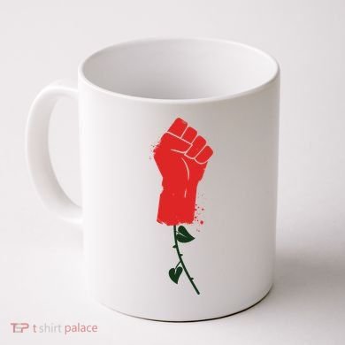 Rose Fist Women's Rights Coffee Mug