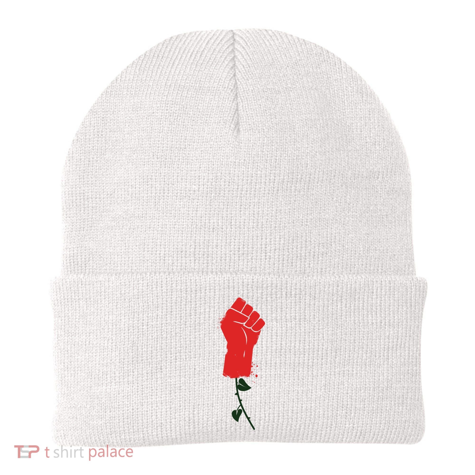 Rose Fist Women's Rights Beanie