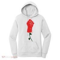 Rose Fist Women's Rights Women's Hoodie thumb 0