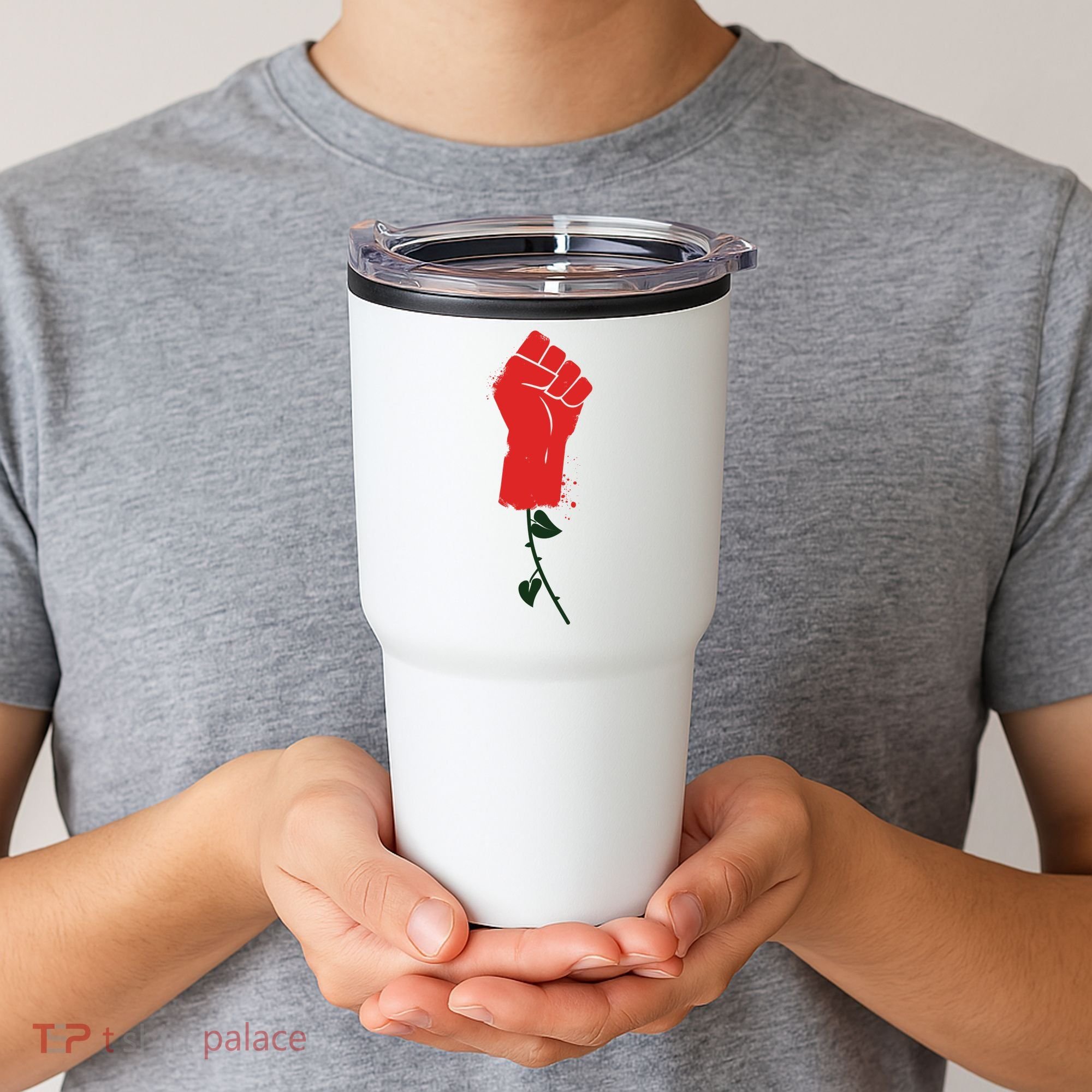 Rose Fist Women's Rights Tumbler