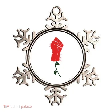 Rose Fist Women's Rights Ornament