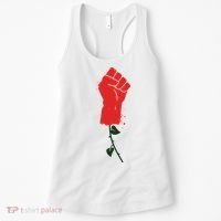 Rose Fist Women's Rights Women's Tank Top thumb 0