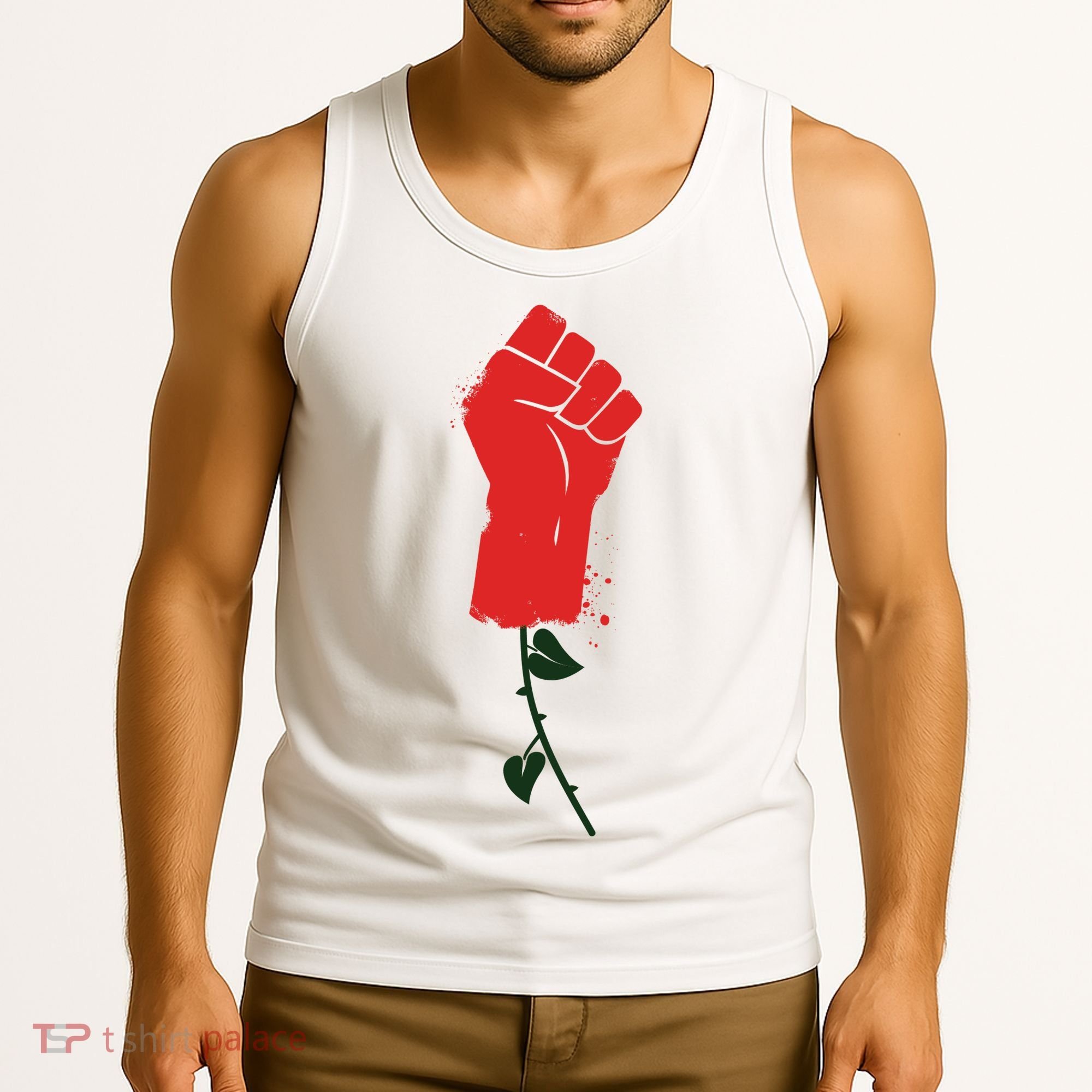 Rose Fist Women's Rights Tank Top