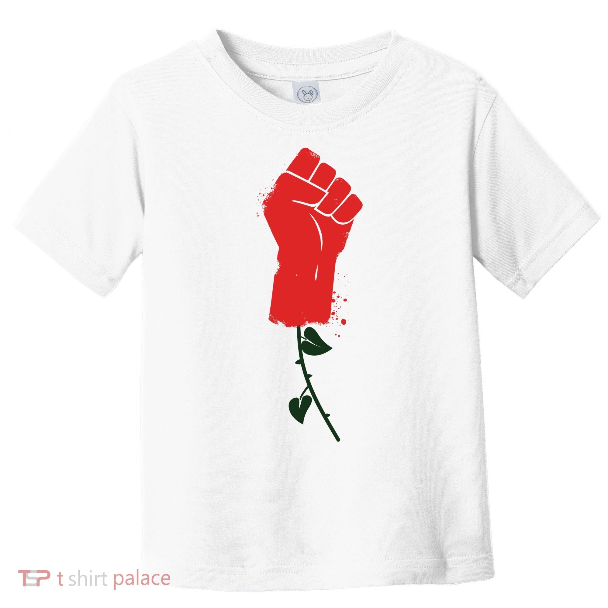 Rose Fist Women's Rights Toddler T-Shirt