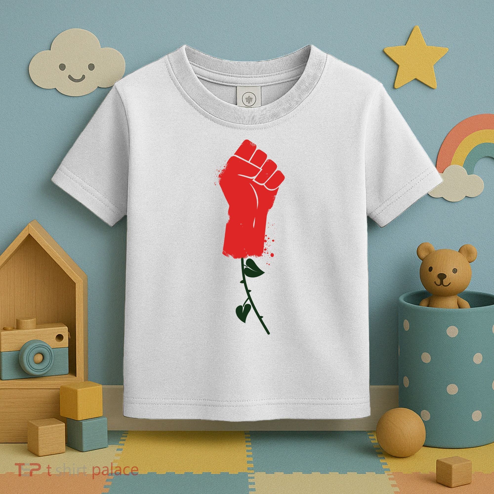 Rose Fist Women's Rights Toddler T-Shirt