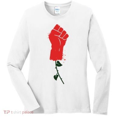 Rose Fist Women's Rights Women's Long Sleeve Shirt