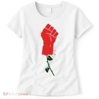 Rose Fist Women's Rights Women's T-Shirt thumb 0