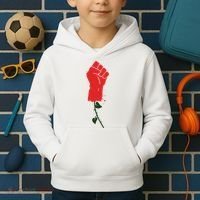 Rose Fist Women's Rights Kids Hoodie thumb 2