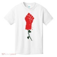 Rose Fist Women's Rights Kids T-Shirt thumb 0