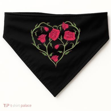 Rose Heart USA-Made Doggie Bandana