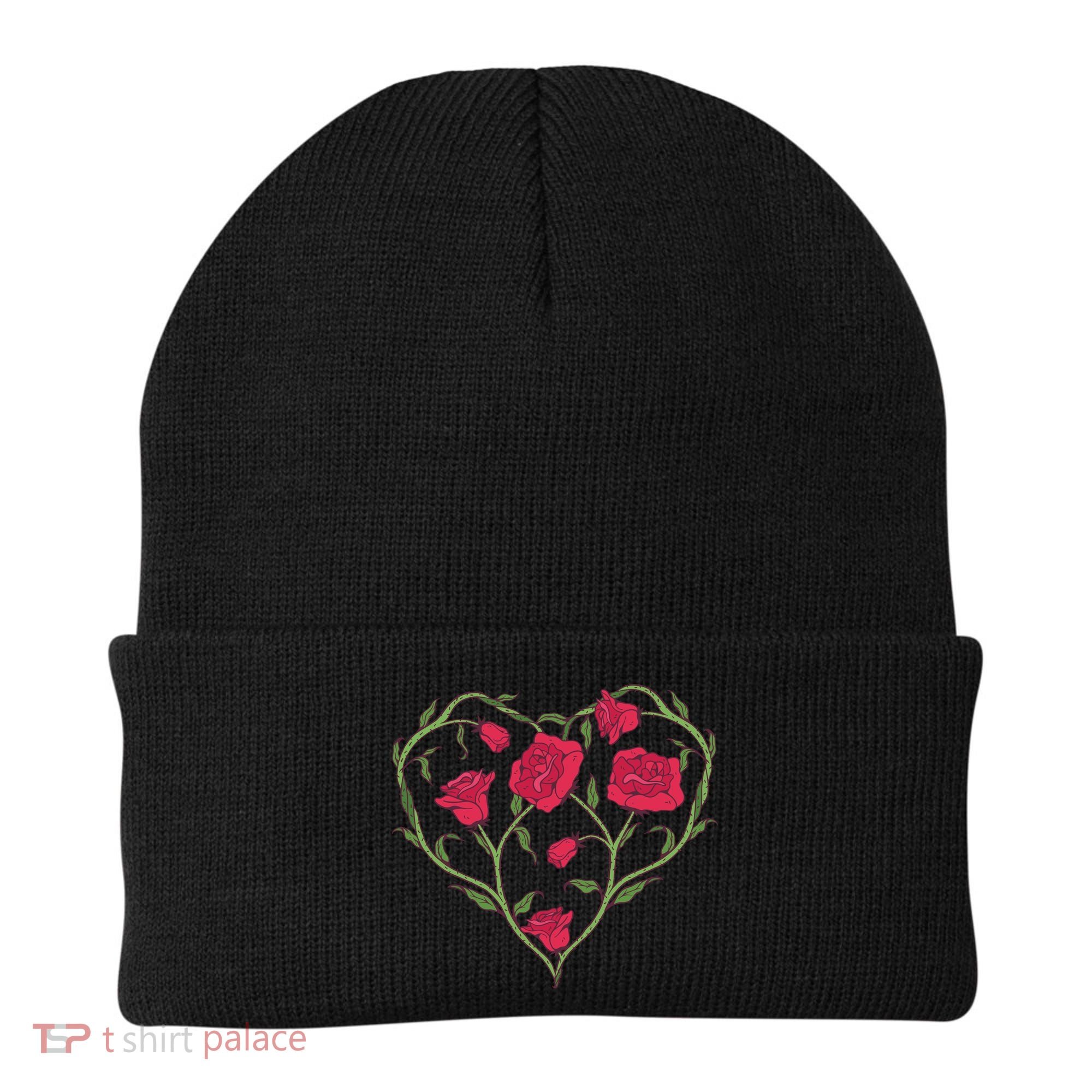 Rose Heart Beanie