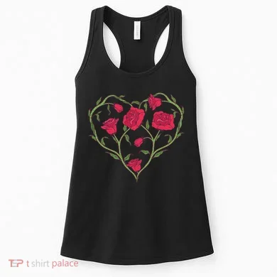 Rose Heart Women's Tank Top