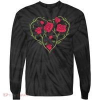 Rose Heart Tie-Dye Long Sleeve Shirt thumb 0