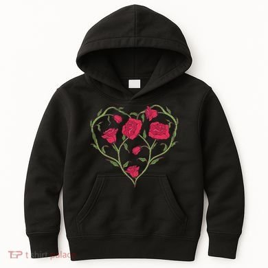 Rose Heart Kids Hoodie