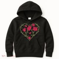Rose Heart Kids Hoodie thumb 0