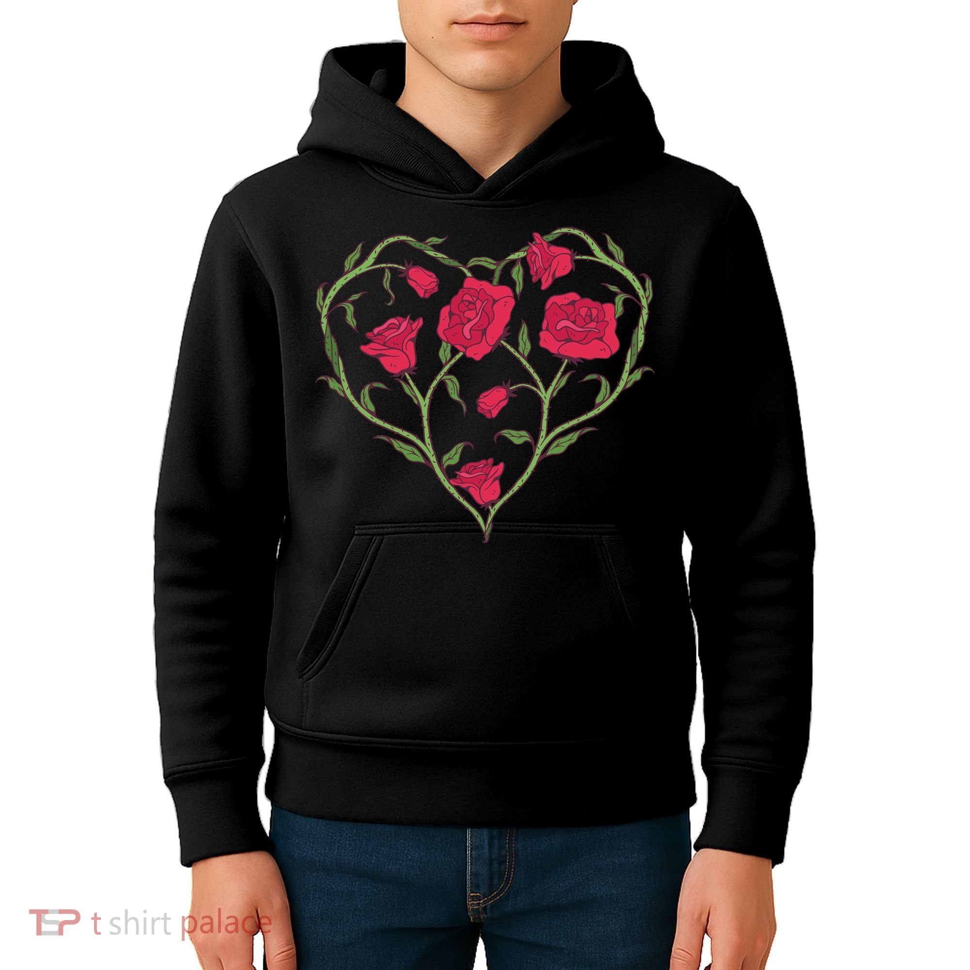 Rose Heart Kids Hoodie