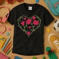 Rose Heart Kids T-Shirt thumb 3