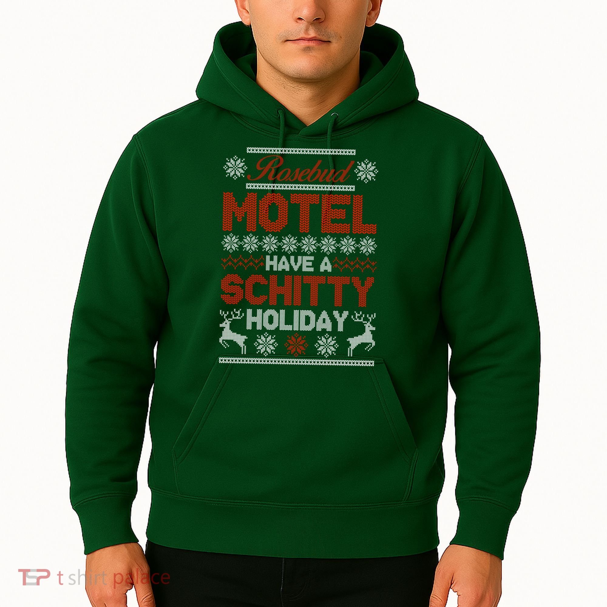 Rosebud Motel Have A Schitty Holiday Ugly Christmas Sweater Hoodie
