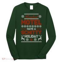 Rosebud Motel Have A Schitty Holiday Ugly Christmas Sweater Long Sleeve Shirt thumb 0