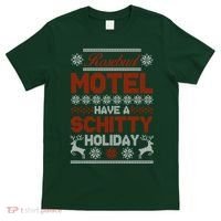Rosebud Motel Have A Schitty Holiday Ugly Christmas Sweater T-Shirt thumb 0