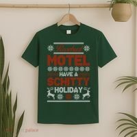 Rosebud Motel Have A Schitty Holiday Ugly Christmas Sweater T-Shirt thumb 2