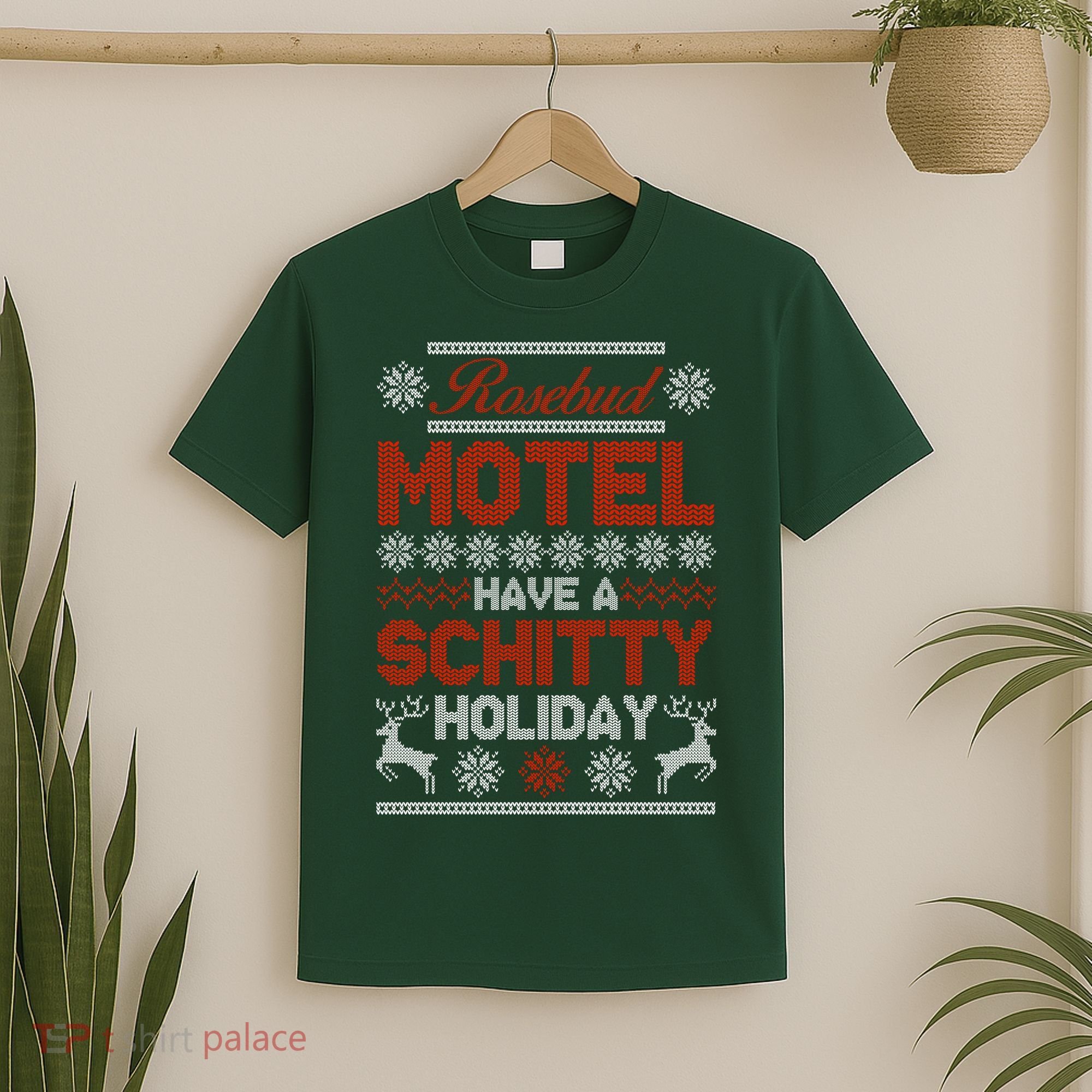 Rosebud Motel Have A Schitty Holiday Ugly Christmas Sweater T-Shirt