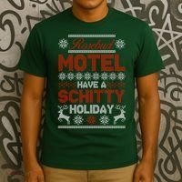 Rosebud Motel Have A Schitty Holiday Ugly Christmas Sweater T-Shirt thumb 3