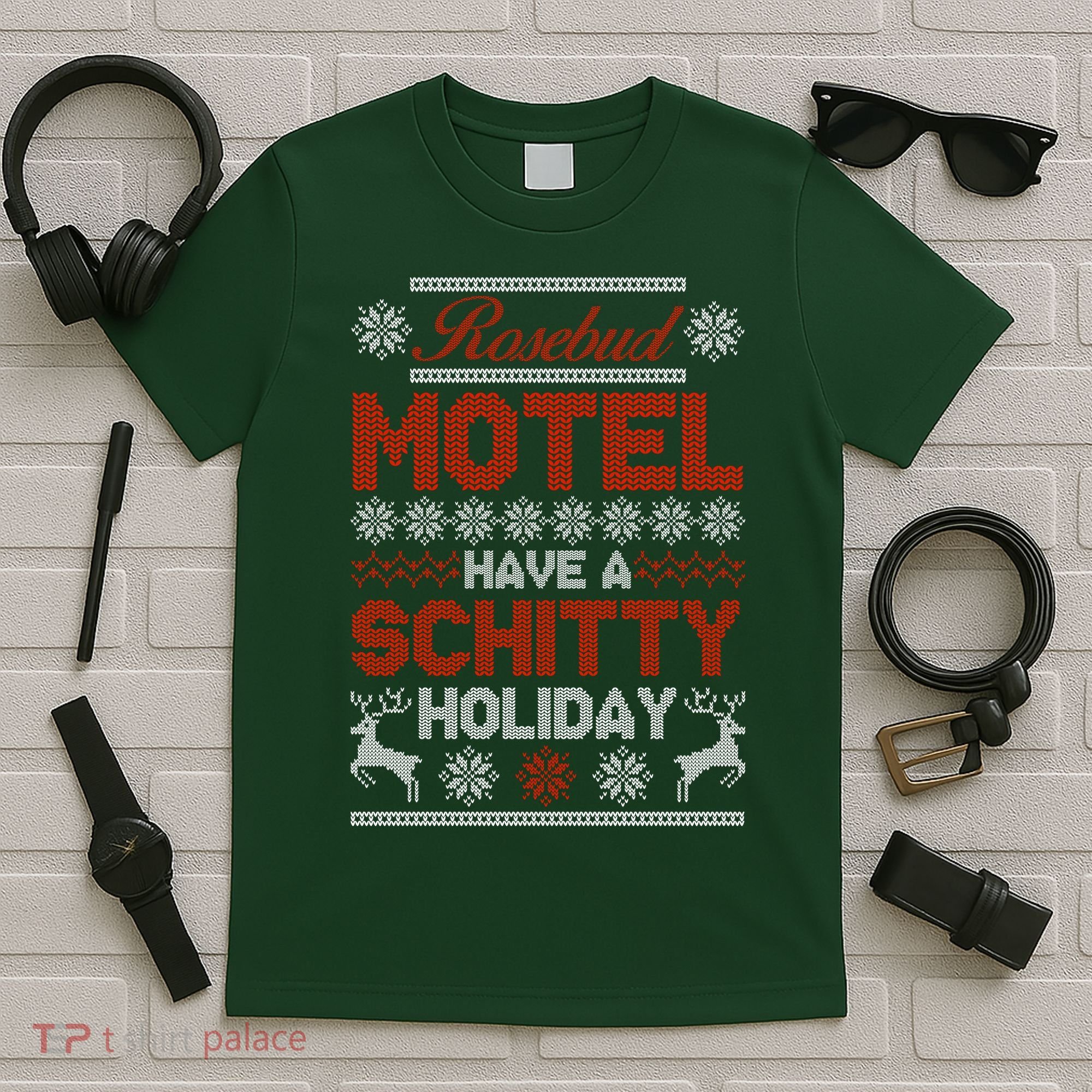 Rosebud Motel Have A Schitty Holiday Ugly Christmas Sweater T-Shirt