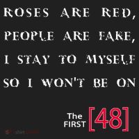 Roses Are Red People Are Fake First 48 Beanie thumb 2