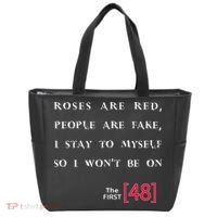 Roses Are Red People Are Fake First 48 Tote Bag thumb 0