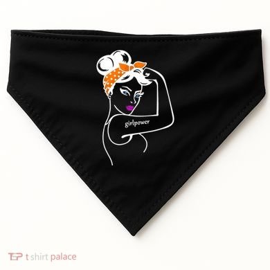 Rosie The Riveter Girl Power  USA-Made Doggie Bandana